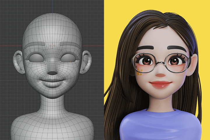 Mô Hình Hóa Nhân Vật 3D Vui Nhộn Bằng Blender