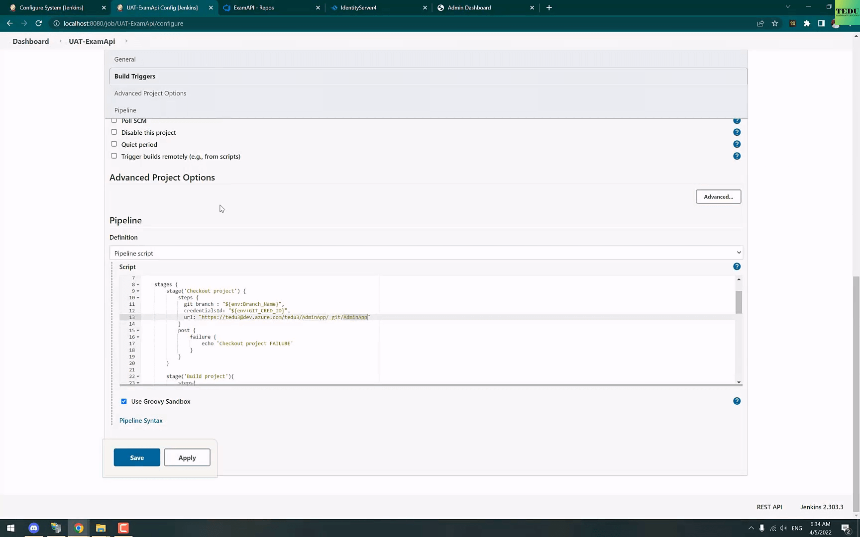 Triển Khai CI/CD Với Jenkins DevOps