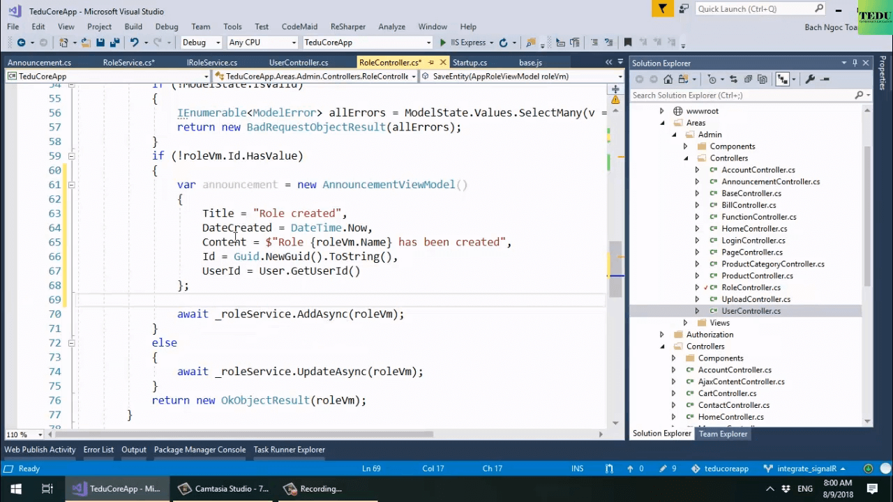Xây Dựng Ứng Dụng Trang Với ASP.NET Core